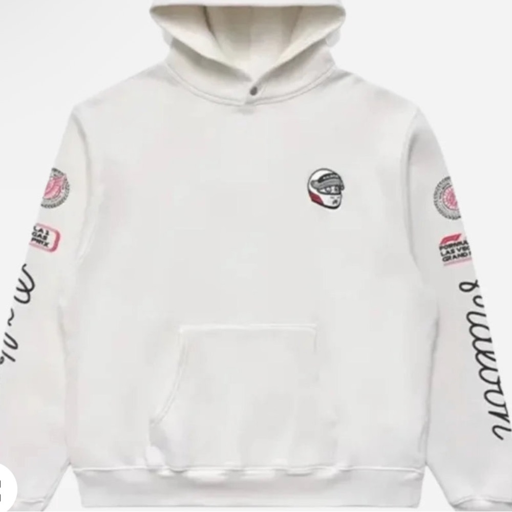 White Graphic Hoodie